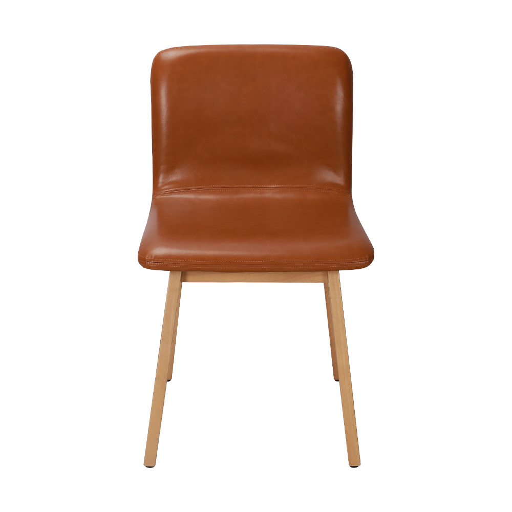 เก้าอี้รับประทานอาหารไม้เนื้อแข็งสีน้ำตาล